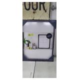 NEW White Board w/ Grey Frame, 21" x 17"