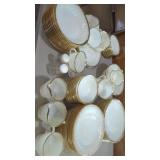 Vintage Fire King Dinnerware Set 82 pieces, Has