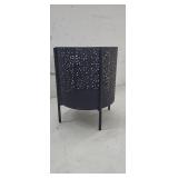 NEW Contemporary Metal Planter, 12"H, Black