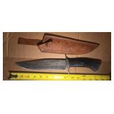 MHSCutlery Custom Handmade Damascus Skinner