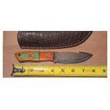 MHSCutlery Custom Handmade Damascus Skinner