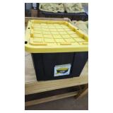 27 Gallon Storage Tote Construction Grade Black &