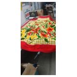 Flowered Blanket. ( Heavy) 92" x72"