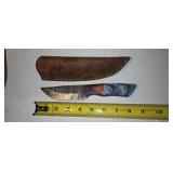 MHSCutlery Custom Handmade Damascus Skinner