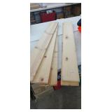 (5) 5ft long x 7.25" wide x .75 thick  boards.
