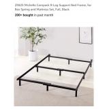 NEW Full Size 9-Leg Support Bed Frame, Black,