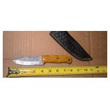 MHSCutlery Custom Handmade Damascus Skinner