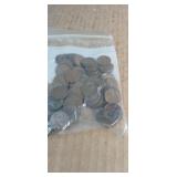 100 Mixed Dates Wheat Pennies
