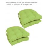 NEW 16" Twill Rounded Back Chair Cushion, 4