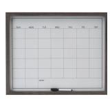 NEW Office Calendar White Board w/ Grey Frame,