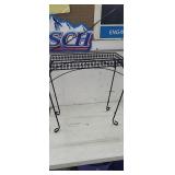 Metal Plant Stand, 27" x 11.5" x 28"T, Black