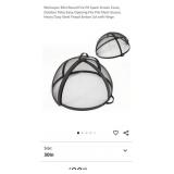 30" Round Fire Pit Spark Screen Cover w/ Hinge,