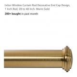 NEW 28"- 48" Window Curtain Rod Decorative End