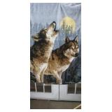 Wolves Howling at The Moon Throw. 4