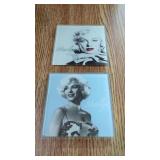 2 Marilyn Monroe Drink Coasters