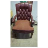 Leather Office Chair / Cloth Bottom 0