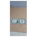 1935E Blue Seal Silver Certificate in protective