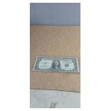 1935E Blue Seal Silver Certificate in protective