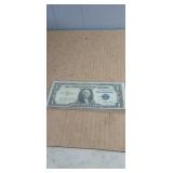 1935E Blue Seal Silver Certificate in protective