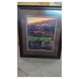 Wine Tasting Framed Artwork. 26" x 30"