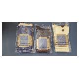 NEW Set of 3 Boot Socks, Blue, Grey & Ivory, One