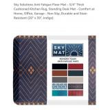 NEW  Anti Fatigue Mat, 20" x 39" Indigo  - Non