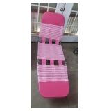 NEW w/ Tags PVC Lounger, Pink & White*dusty