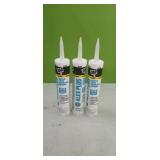 (3) Acrylic Latex Caulk Plus Silicone (10.1 oz