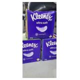 3 Boxes of Ultra Soft Kleenex, Hypoallergenic,