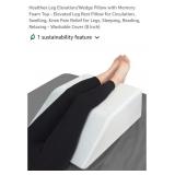 NEW 8" Leg Elevation/Wedge Pillow w/ Memory Foam