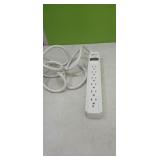 6 Port  Power Strip with Surge Protector  ( used)