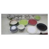 Dinnerware Lot, Includes Coffee Cups, Various