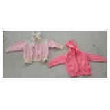 2 Baby Girl Hooded Sweaters, Pink - 9 Month /