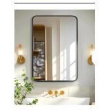 NEW 22" x 30" Mirror w/ Rounded Rectangle Metal