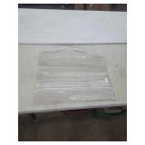 27.5" x 27.5" Table Protector, Clear *used, has