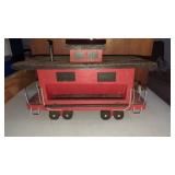 Large Wood Caboose Bird Feeder  Double Side