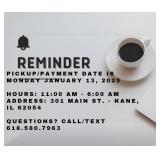 Payment & Location Info