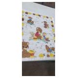 Quilted Baby Blanket, 44" x 36.5", Bear & Honey