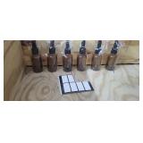 NEW 6 pk - 1oz Glass Dropper Bottles w/ Labels,
