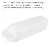 NEW Set of 3 - 20 oz. Inverted Squeeze Bottle w/