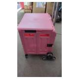 New Pink Folding Utility Cart, Collapsable