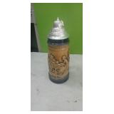 Lidded German Stein