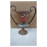 Hand Made in Greece Urn Double Handle. 6.5"