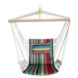 Hanging Hammock Chair - Tropical Stripes -