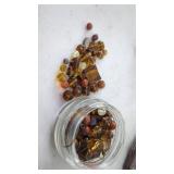 Brown Glass Beads  For Craft or Jewelry Making