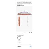 NEW 7ft Beach Umbrella & Anchor System, Silver