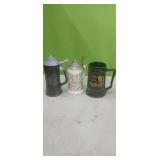 (3) Steins & mug