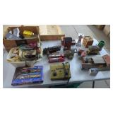 Model Train Items. Engines, Buildings,