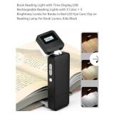 NEW Book Reading Light w/ Time Display, USB