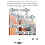 NEW 4 Pk Shipping Container Bridge Fitting Clamps
